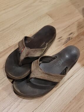 Well Loved Rainbow Flip Flops